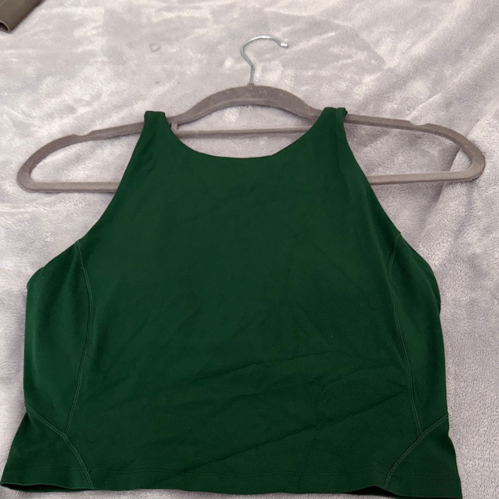 lululemon athletica Align High Neck Dark Green Tank Top - Picture 2 of 3